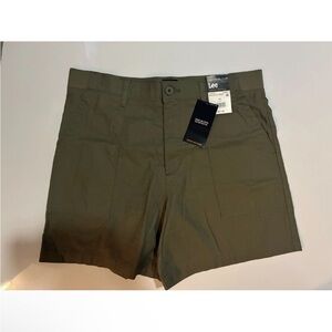 Lee Women's Olive Flat Front Shorts
